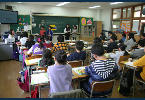 Students in a classroom